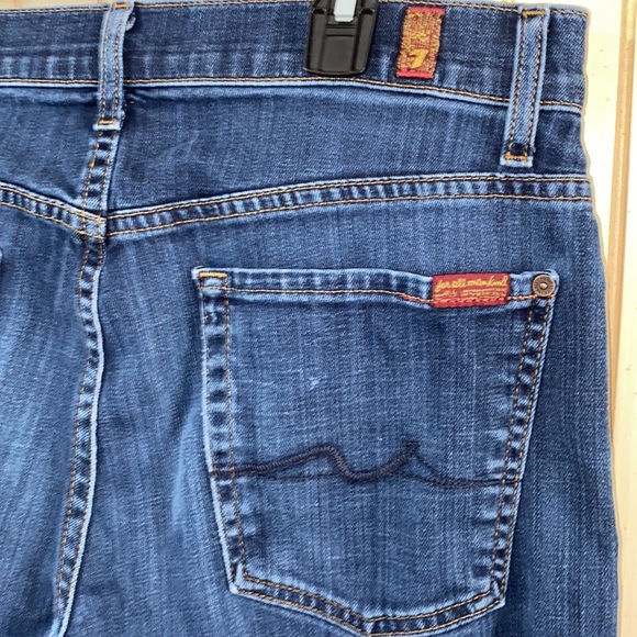 7 for all mankind Austyn Straight Dark Wash Jeans (size 32) - Picture 5 of 10